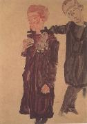 Egon Schiele Two Guttersnipes (mk12) USA oil painting artist